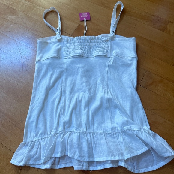 Poof Excellence White Camisole with Button Detail - Picture 2 of 3